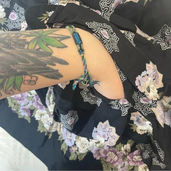 Karen Scott whimisgoth maxi skirt purple flowers women’s 12 cottage core - Picture 4 of 10